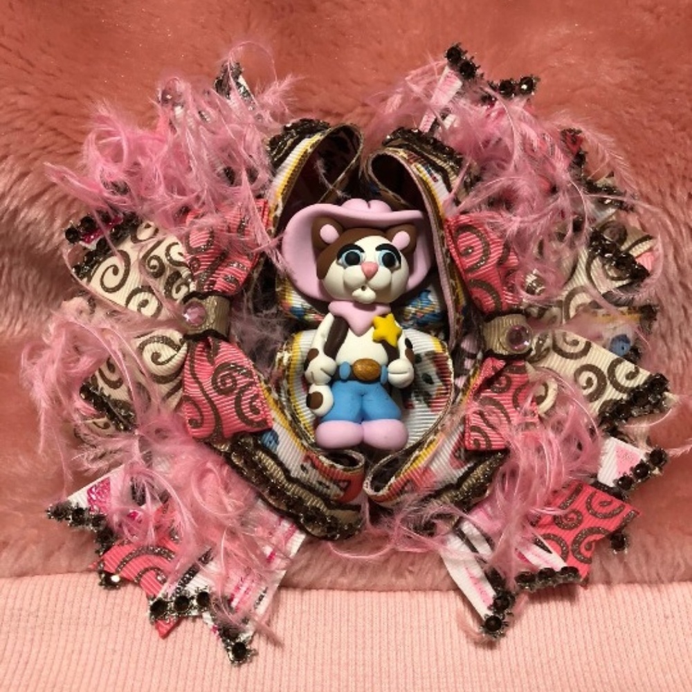 Sheriff Callie Hair Bow Boutique Stacked